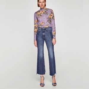 Zara slim flare jeans